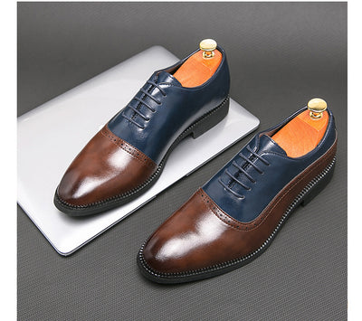 Zapatos de Cuero Ejecutivos Bicolor para Hombre - Image 16