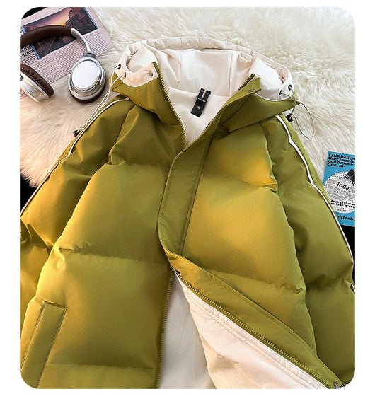Abrigo Acolchado Holgado con Capucha - Algodón Casual para Hombre - Image 24