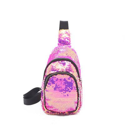 Bolsa de Lentejuelas Multicolor - Riñonera y Bolsa de Pecho Brillante