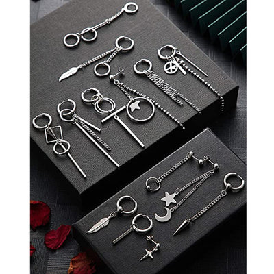 Aretes de Cadena Acero Inoxidable Minimalista - Image 8