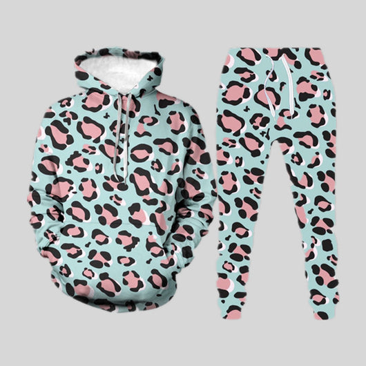 Conjunto de Sudadera y Pantalón Holgado con Impresión Digital 3D - Image 21
