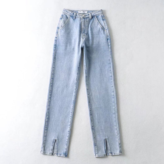 Pantalón Retro Importado Cintura Alta Slim Ajustado - Image 2