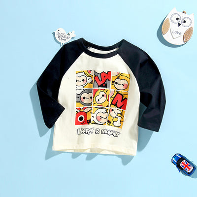 Camiseta Infantil de Algodón Puro con Manga Larga - Image 18