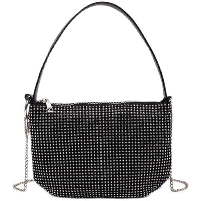 Bolso Bandolera Fruncido con Strass Monohombro - Image 2