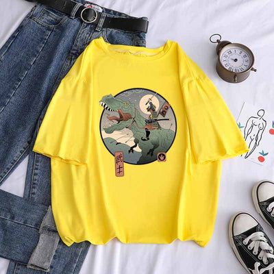 Camiseta Suelta de Cuello Redondo y Manga Corta - Image 19