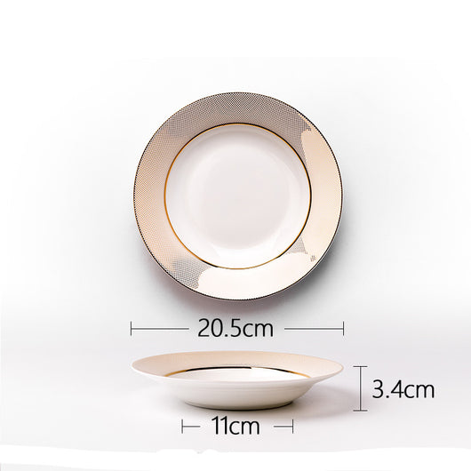 Juego de Vajilla de Porcelana Ósea Nórdica Lujo - Image 6