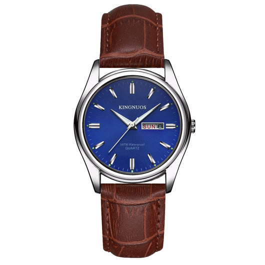 Reloj Dual Calendario para Hombre y Mujer Resistente al Agua Cuarzo Preciso - Image 37