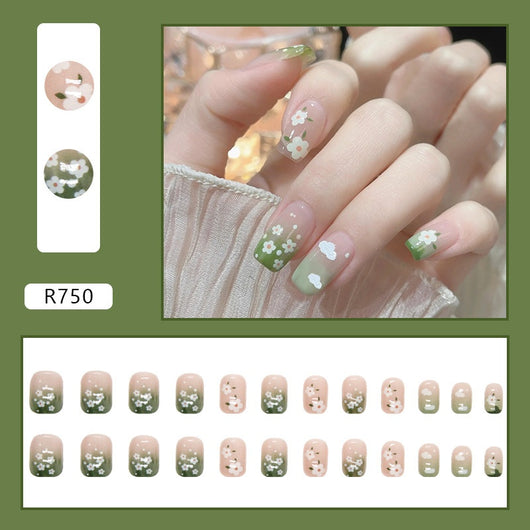 Uñas Postizas con Degradado Color Block - Set de 24 Piezas para un Look Sofisticado - Image 23
