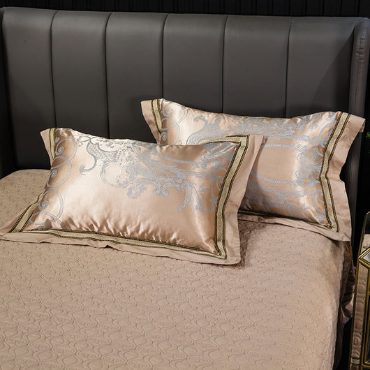 Funda de Almohada Jacquard de Algodón Satinado - Par de Dos - Image 23