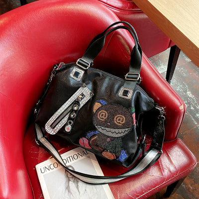 Bolso de Cuero Suave con Bandolera Diagonal y Gran Capacidad - Image 9