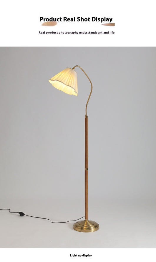 Lámpara de Pie en Madera Maciza para Sofá y Mesita Lateral - Image 19