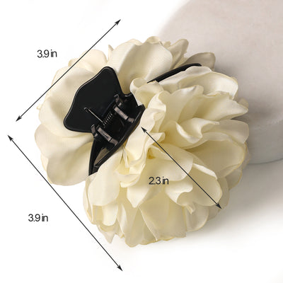 Pinza Camellia Satinada Minimalista Grande - Image 3