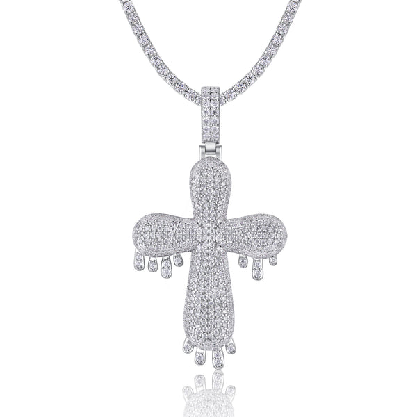 Collar Colgante Moissanita Plata 925 Chapado en Platino - Joyería Lujo Minimalista