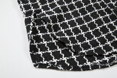 Chaqueta Camisa Cuadros Blanco y Negro - Estilo Urbano Versátil - Image 3