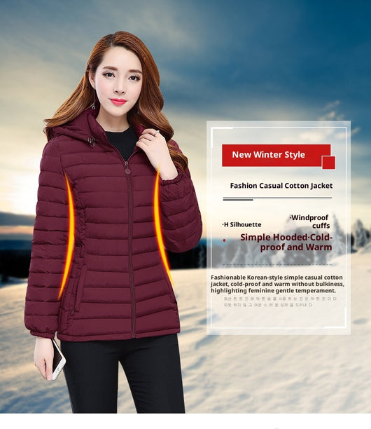 Chaqueta Acolchada de Plumas para Mujer Talla Grande Corte Slim - Image 10