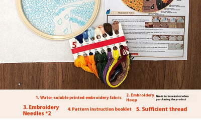Kit DIY Reloj Decorativo con Bordado - Manualidad Creativa Hecha a Mano - Image 24