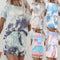 Pijama Tie-Dye de Dos Piezas para Mujer - Cómodo y Fresco