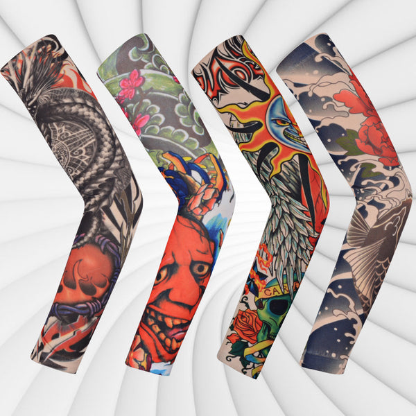 Tatuaje Temporal Oversleeve Floral para Brazo