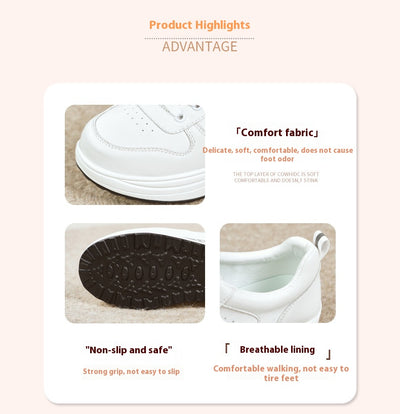 Tenis Deportivos Blancos para Mujer con Suela Gruesa - Image 8