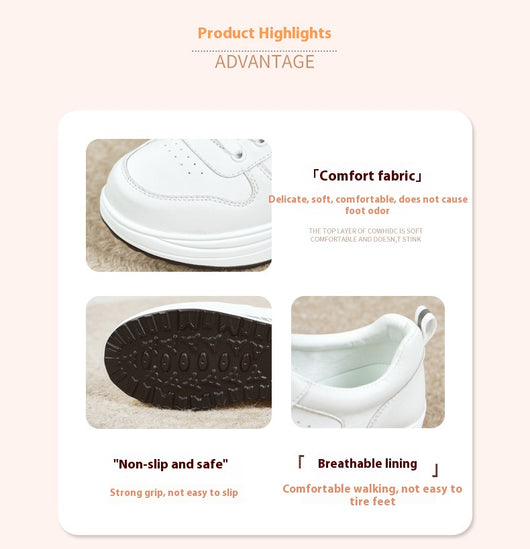 Tenis Deportivos Blancos para Mujer con Suela Gruesa - Image 8