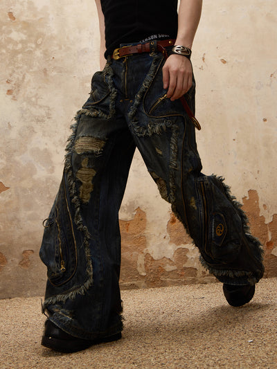 Jeans Estructura Alien Mujer con Detalles Textiles - Image 3