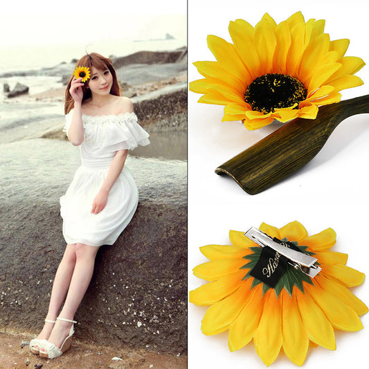 Pasadores Girasol de Moda para Niñas - Accesorios Vacacionales
