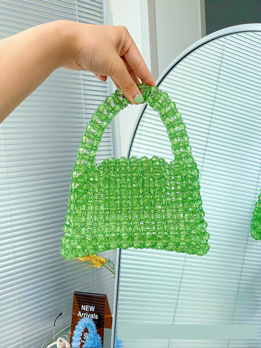 Bolsa Tejida Cuadrada Portátil para Mujer - Diseño Veraniego - Image 6