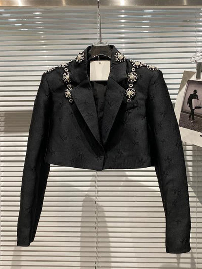 Blazer Corto Mujer con Cuentas Efecto Adelgazante - Image 10