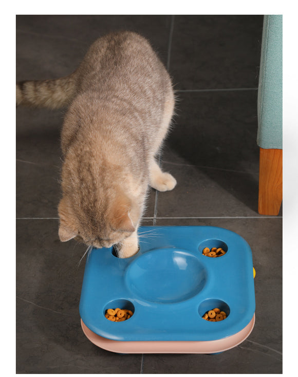 Comedero Interactivo para Gatos con Juego de Pistas