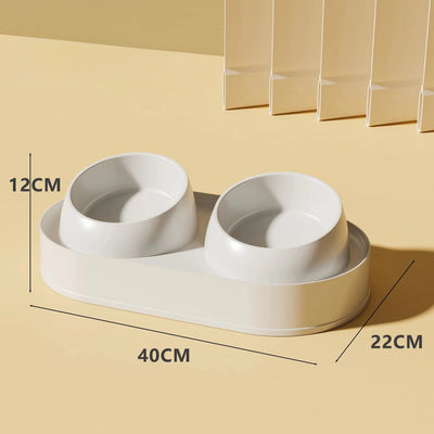 Comedero Doble Elevado para Mascotas con Protección Cervical y Base Antideslizante - Image 4