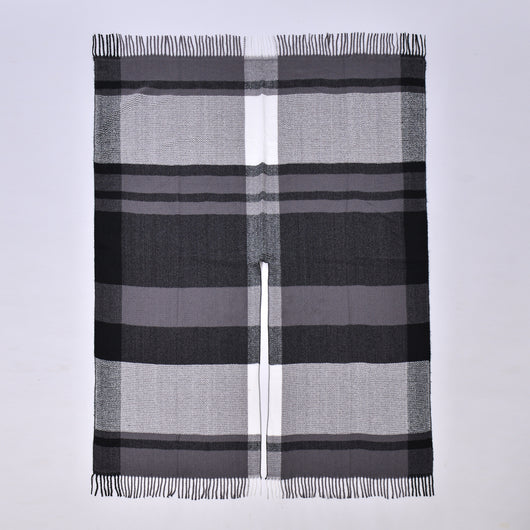 Chal con Borlas y Diseño Escocés Jacquard - Image 37