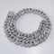 Cadena Cubana Hip Hop 15mm Tres en Uno con Cierre Nariz de Cerdo - Collar y Pulsera