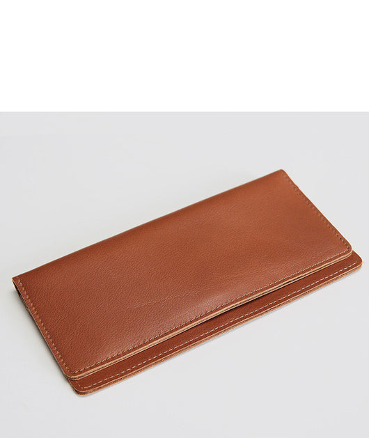 Billetera Larga de Cuero Retro Minimalista - Piel Auténtica Primera Capa - Image 11