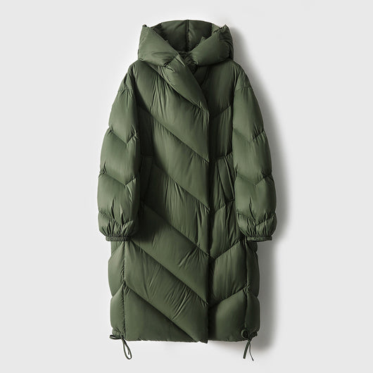 Abrigo Largo de Plumón de Pato 90% para Invierno - Mujer Talla Extendida - Image 4