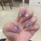 Uñas Postizas Cuadradas con Mariposas - Parches Adhesivos Removibles