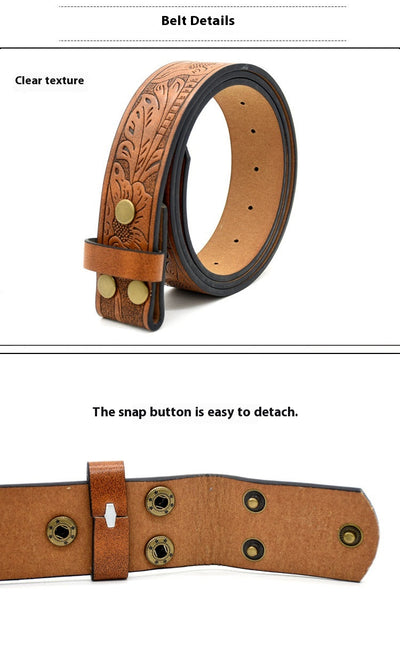Cinturón de Cuero con Grabado Personalizado y Hebilla Suave - Image 50