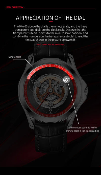 Reloj Automático para Hombre con Esfera Esqueletizada - Image 9