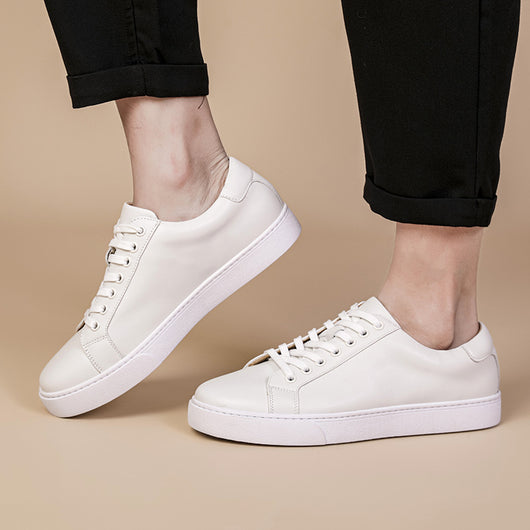 Zapatos de Cuero Genuino Respirable con Suela Gruesa - Estilo Británico Casual y Deportivo - Image 8