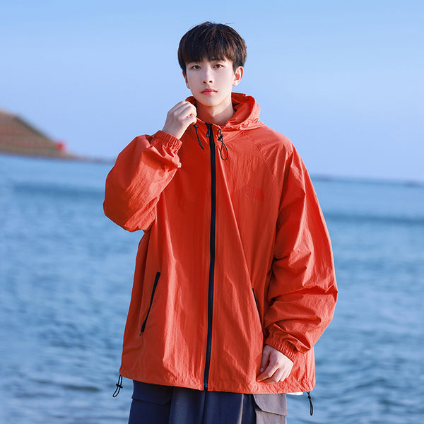 Chaqueta Casual Estilo Hong Kong en Seda de Hielo Transpirable