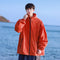 Chaqueta Casual Estilo Hong Kong en Seda de Hielo Transpirable