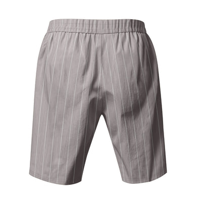 Shorts de Lino Holgados Transpirables Estilo Americano para Playa - Image 26