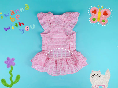 Falda Elegante para Mascotas con Diseño Cuadros y Encaje - Image 11