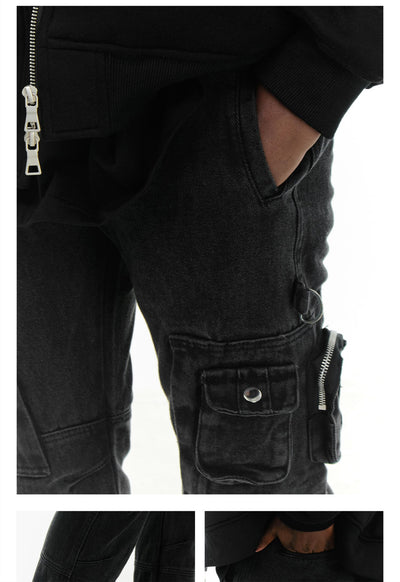 Pantalones de Trabajo Funcionales Multibolsillos Corte Recto Otoño - Image 10