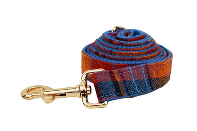 Collar Bandana para Perro Cuadros Azul con Cuerda de Sostén - Image 17