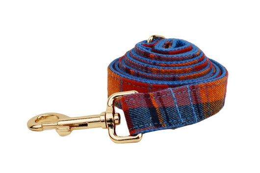 Collar Bandana para Perro Cuadros Azul con Cuerda de Sostén - Image 17