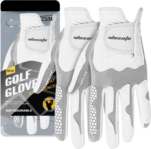 Guantes de Golf Premium en Piel de Cordero con Licra Elástica Transpirable