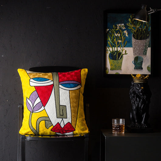 Funda de Almohada Abstracta con Diseño de Viento - Image 8