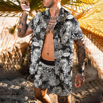 Camisa Playera Suelta Retro para Hombre - Estilo Personalizado de Playa - Image 14