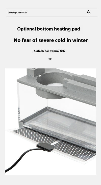 Acuario Nano con Filtro Silencioso y Flujo de Agua Ajustable - Image 11