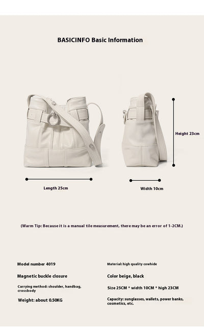 Bolso Bucket de Cuero Genuino con Costura Artesanal - Image 6